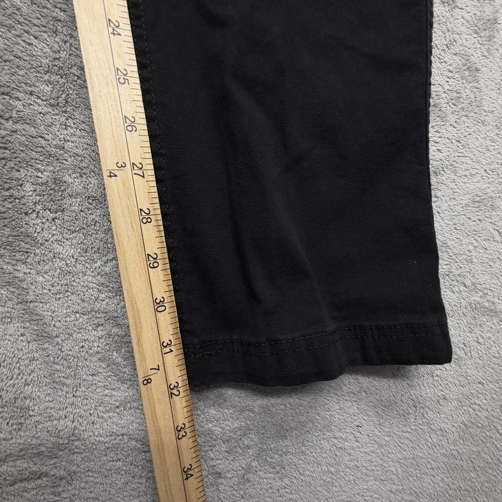 Eddie Bauer Pants Mens Measured 38x32 Black Cargo Canvas Utility Pant Stretch